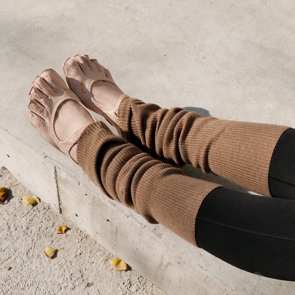 Futhan Union "Wool" Series Merino Wool Leg Warmer Camel Beige