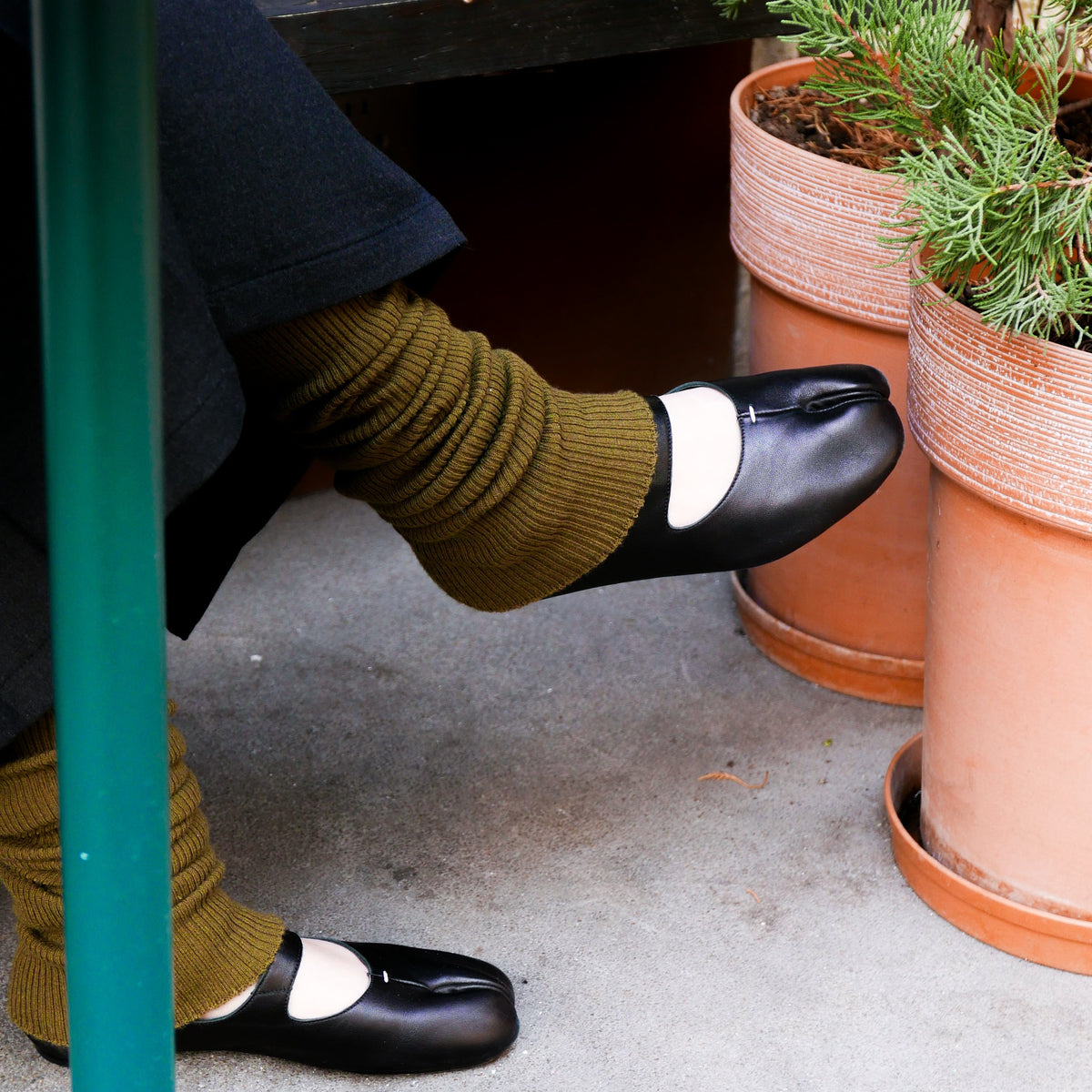 Futhan Union "Wool" Series Merino Wool Leg Warmer Oliver Green