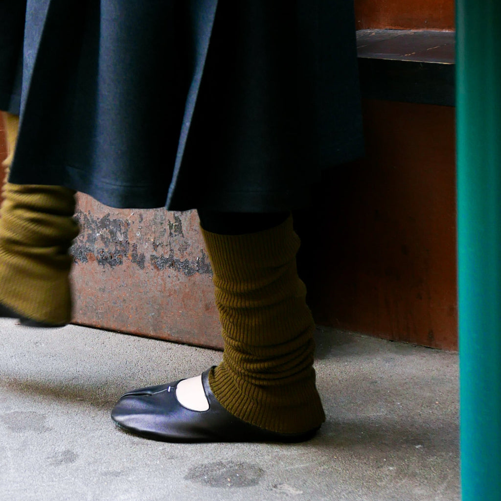 Futhan Union "Wool" Series Merino Wool Leg Warmer Oliver Green