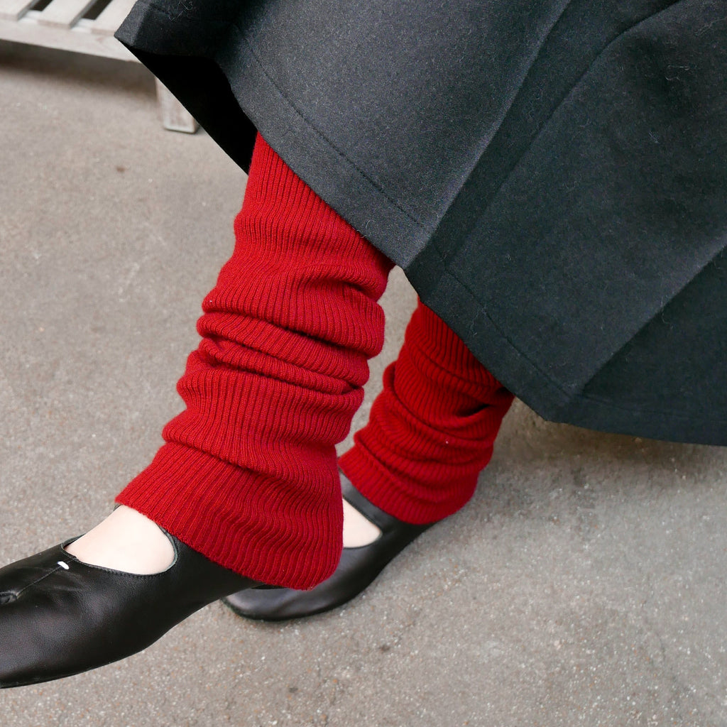 Futhan Union "Wool" Series Merino Wool Leg Warmer Red