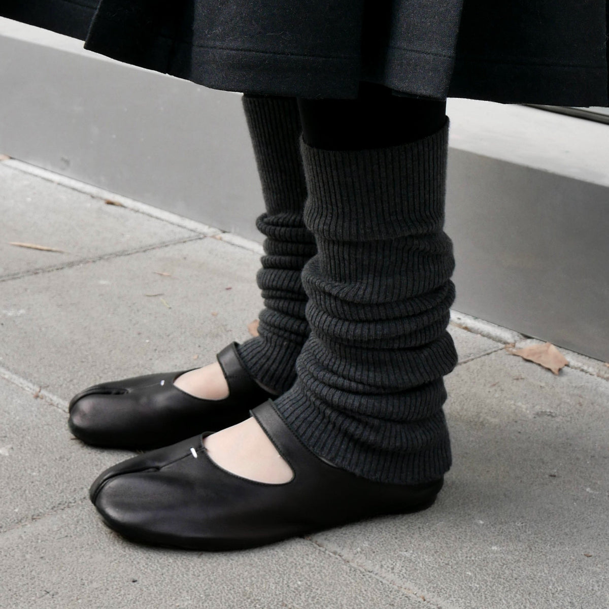 Futhan Union "Wool" Series Merino Wool Leg Warmer Gray
