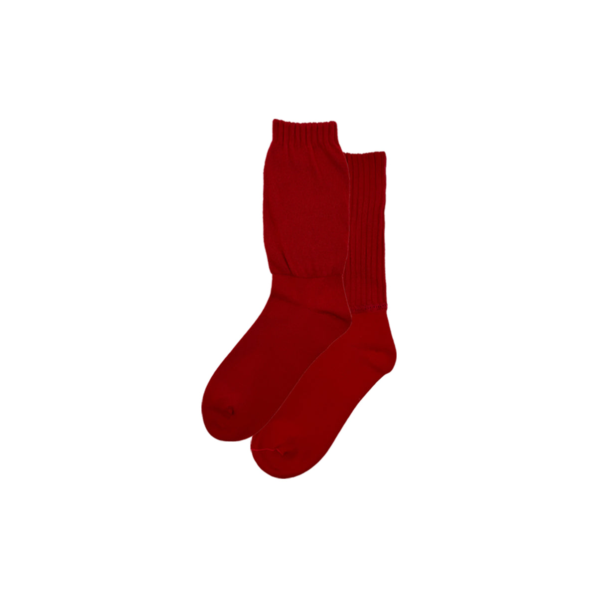 Futhan Union "DUO" Series Two Expressions Baggy Socks Red