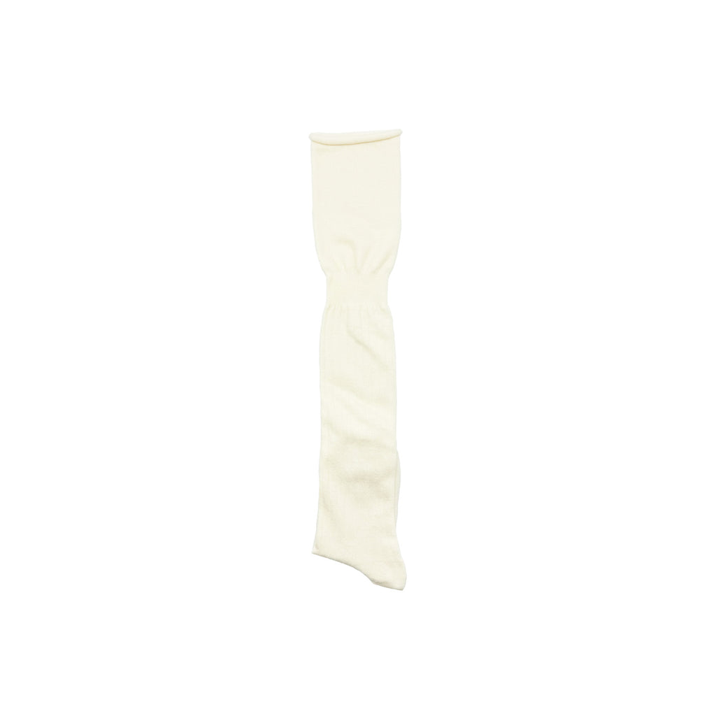 Futhan Union “Wool” Casual Knee Socks Merino Wool White
